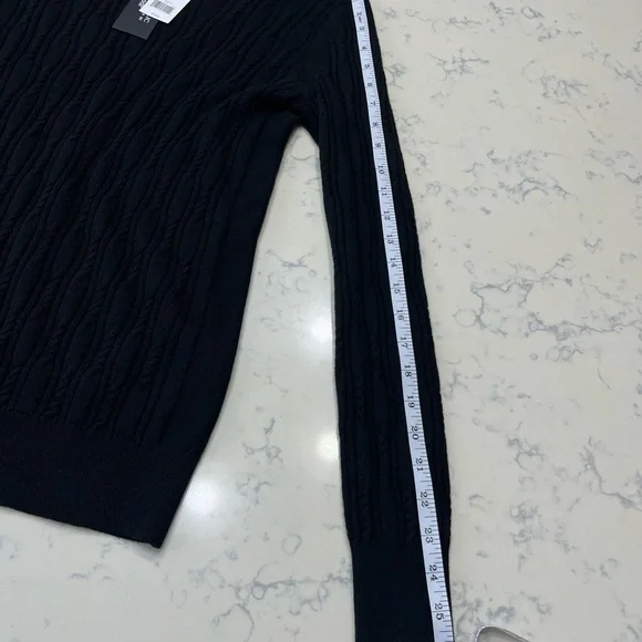 Banana Republic Black Cable Knit Sweater - Picture 7 of 8